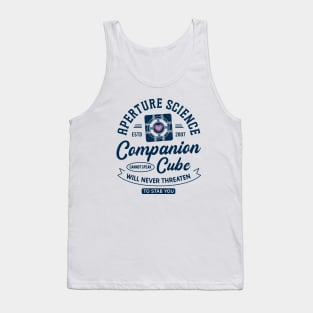 Companion Cube Grunge Crest Tank Top